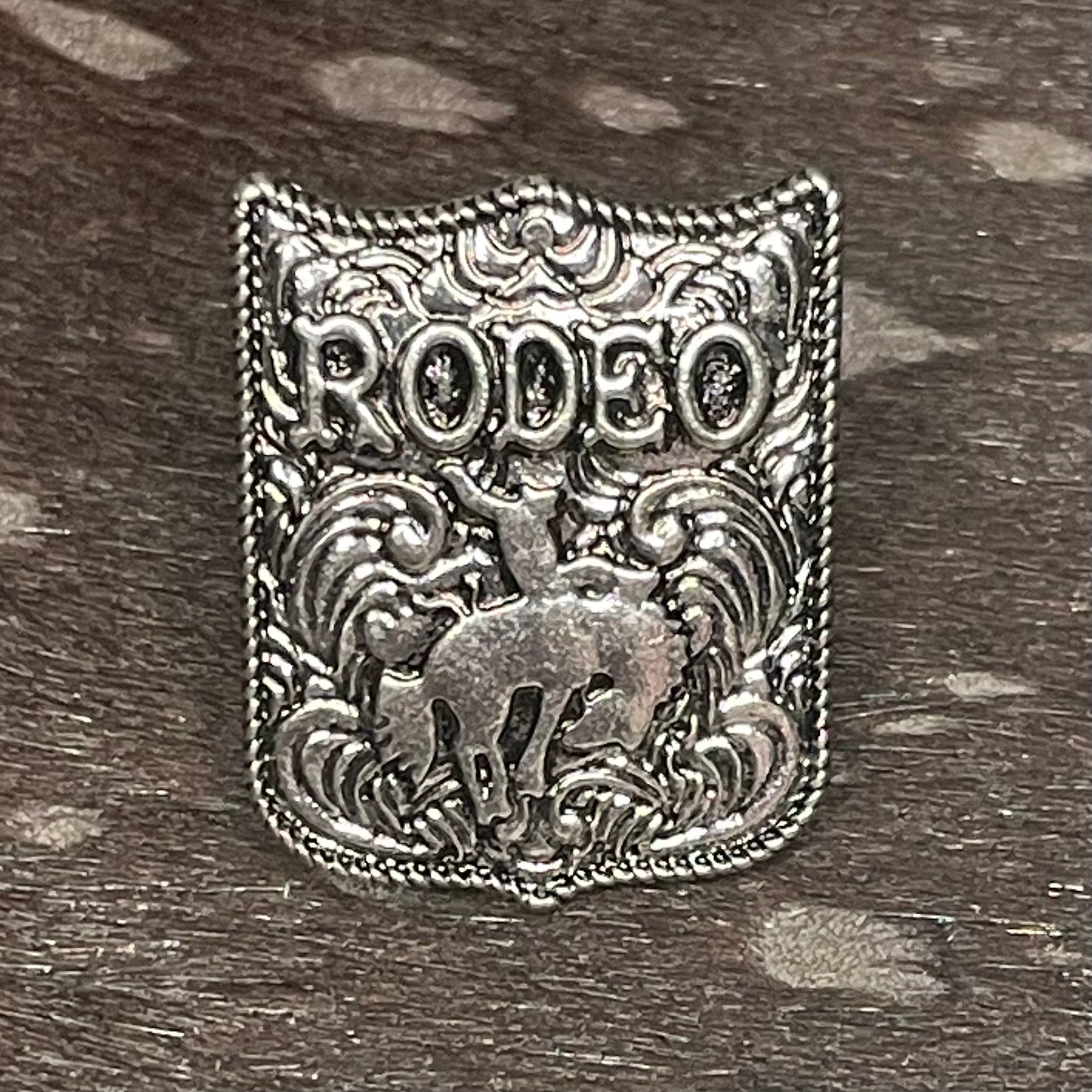 Silver-Tone Rodeo Ring