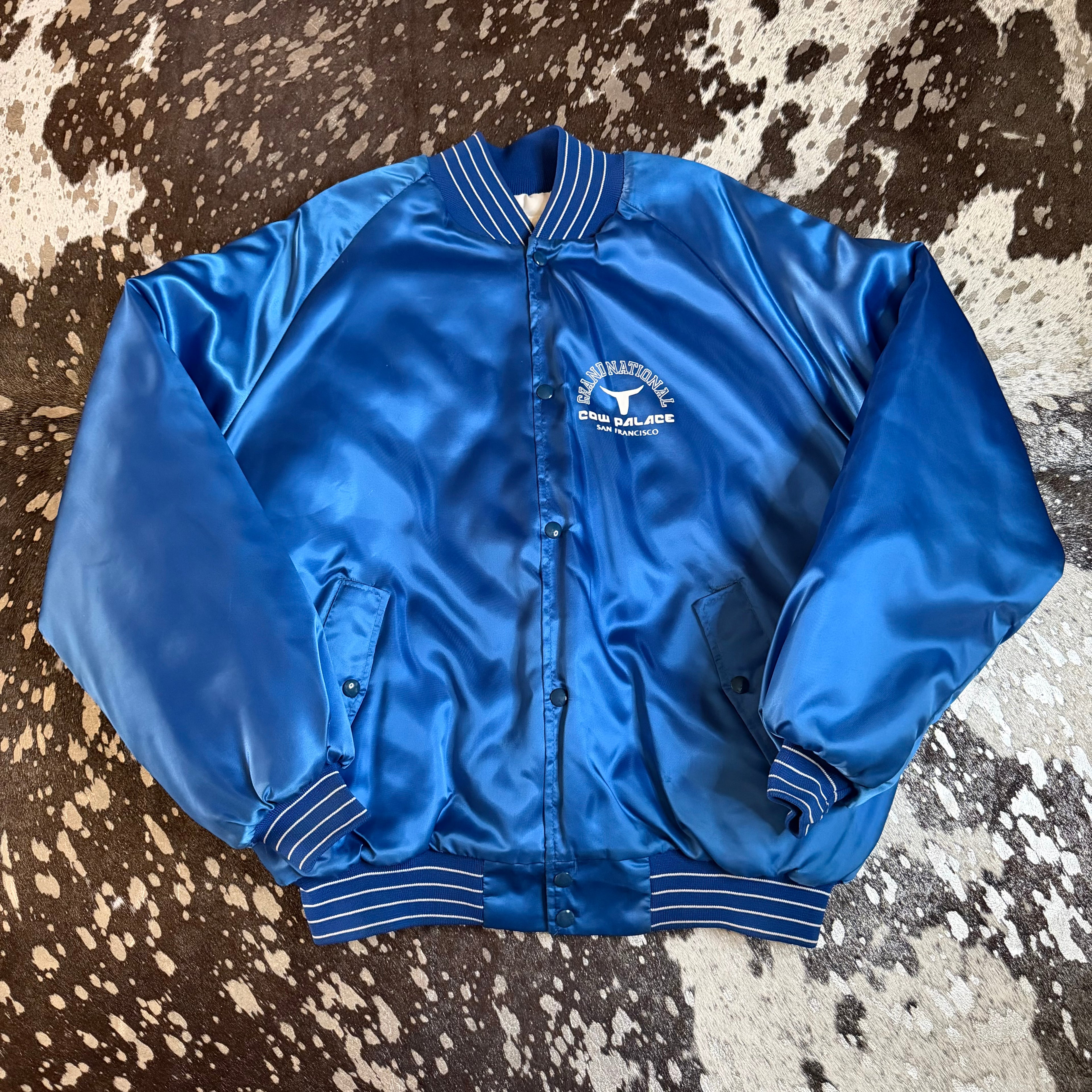 2XLarge Vintage Cow Palace Blue Nylon Jacket