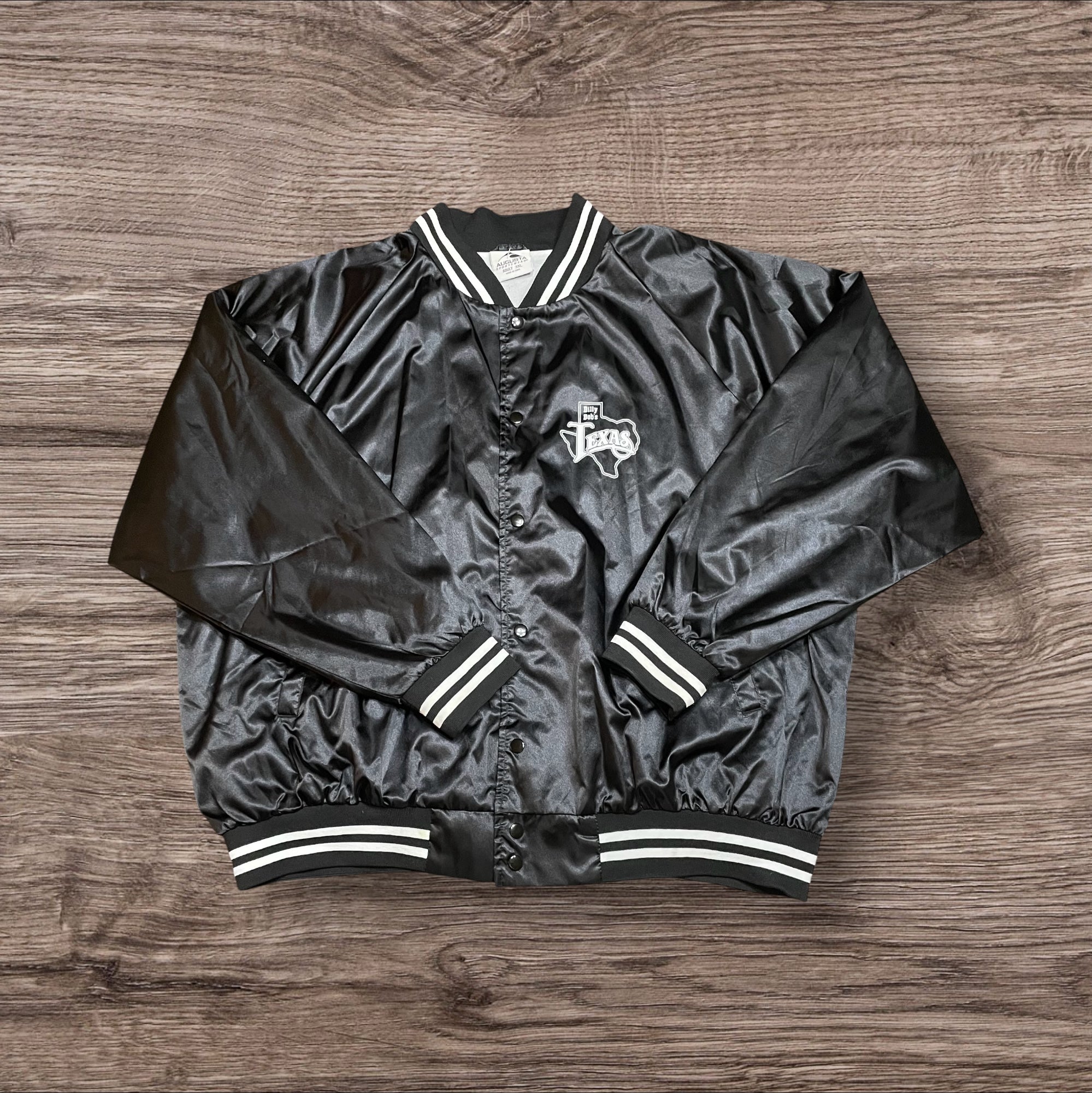 3XLarge Vintage Billy Bob’s Texas Black Satin Bomber