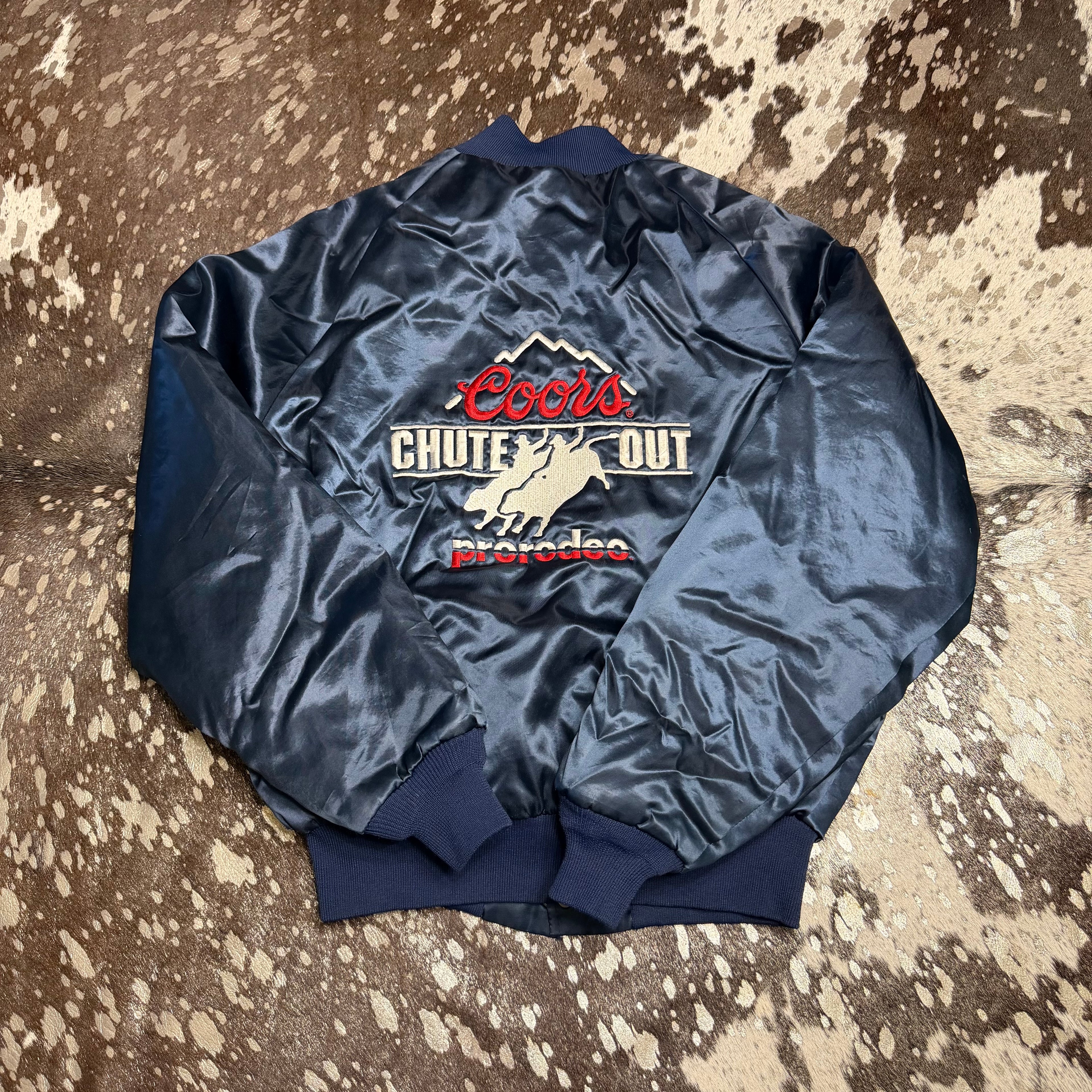 Small Vintage Coors Rodeo Satin Jacket