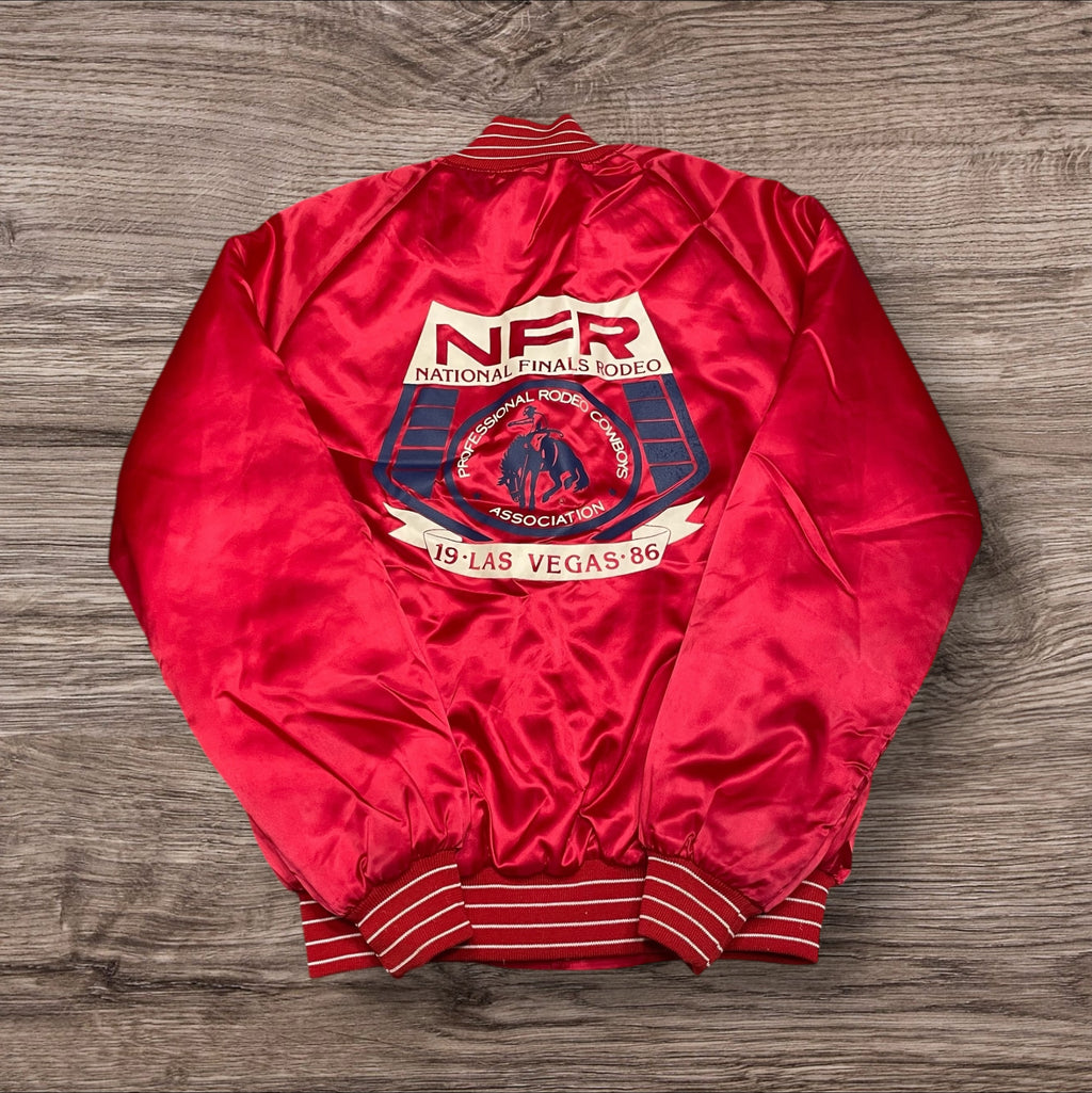 Medium Vintage 1986 NFR Satin Bomber