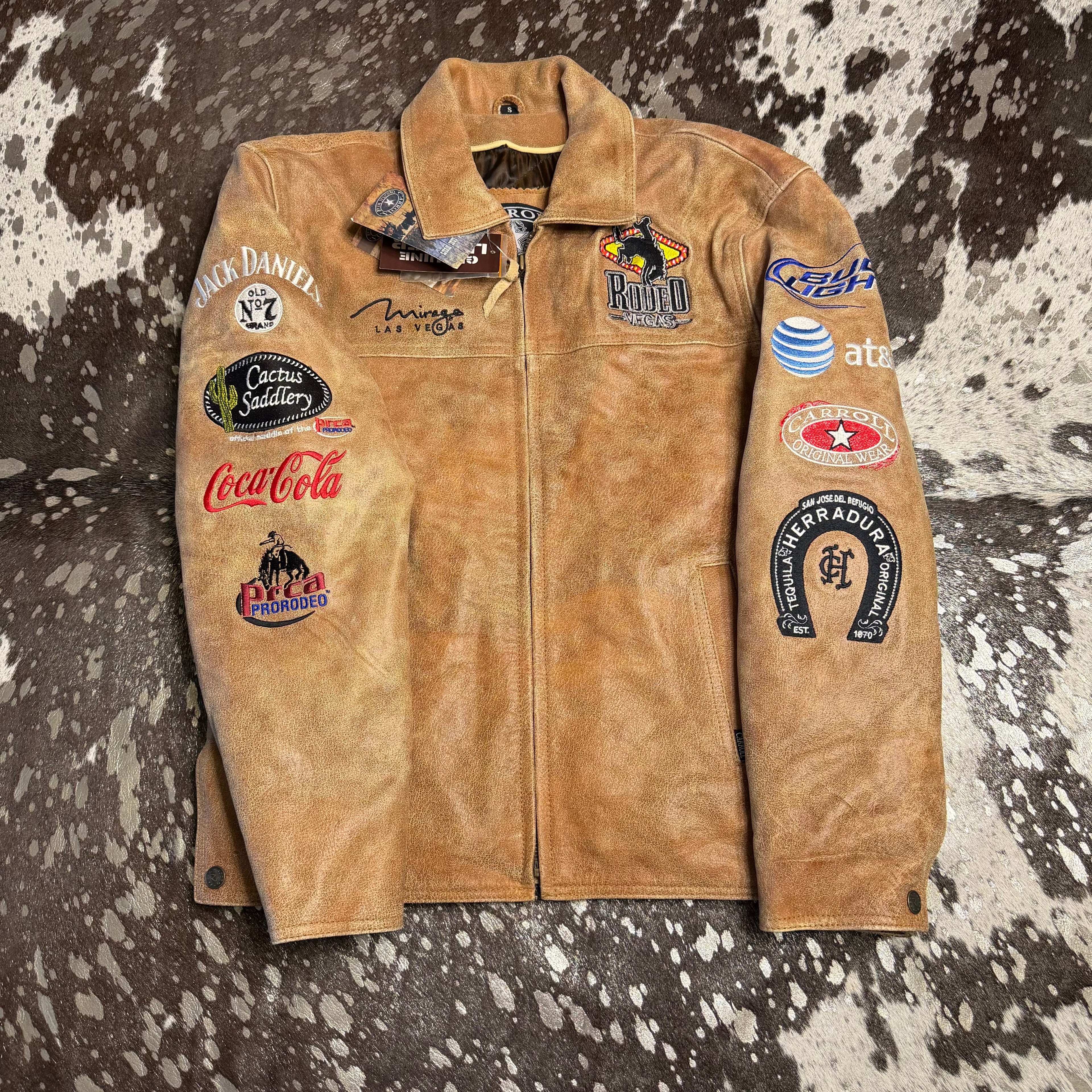 Small NWT Limited Edition Rodeo Vegas Leather Jacket