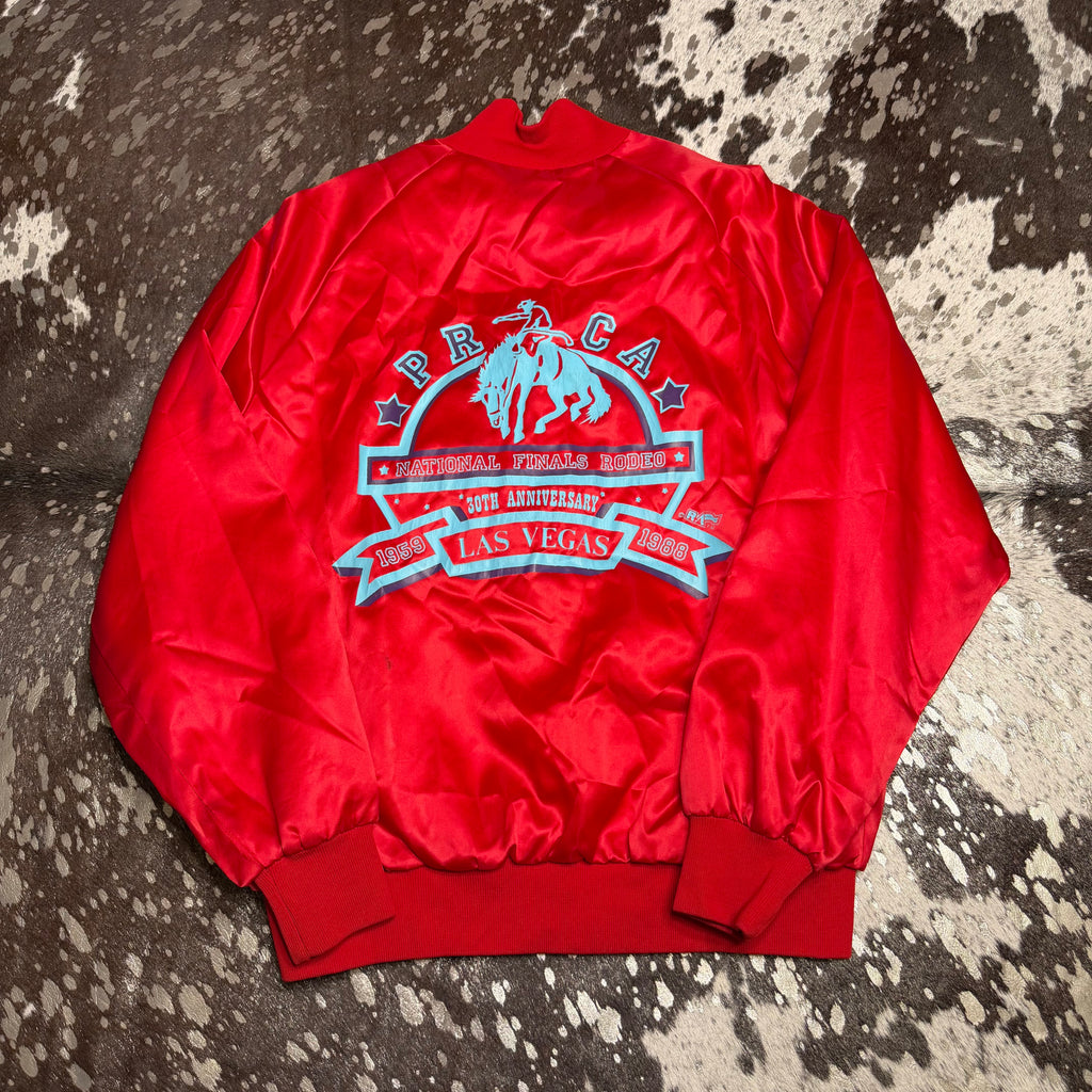 Large Vintage 1988 NFR 30th Anniversary Satin Jacket