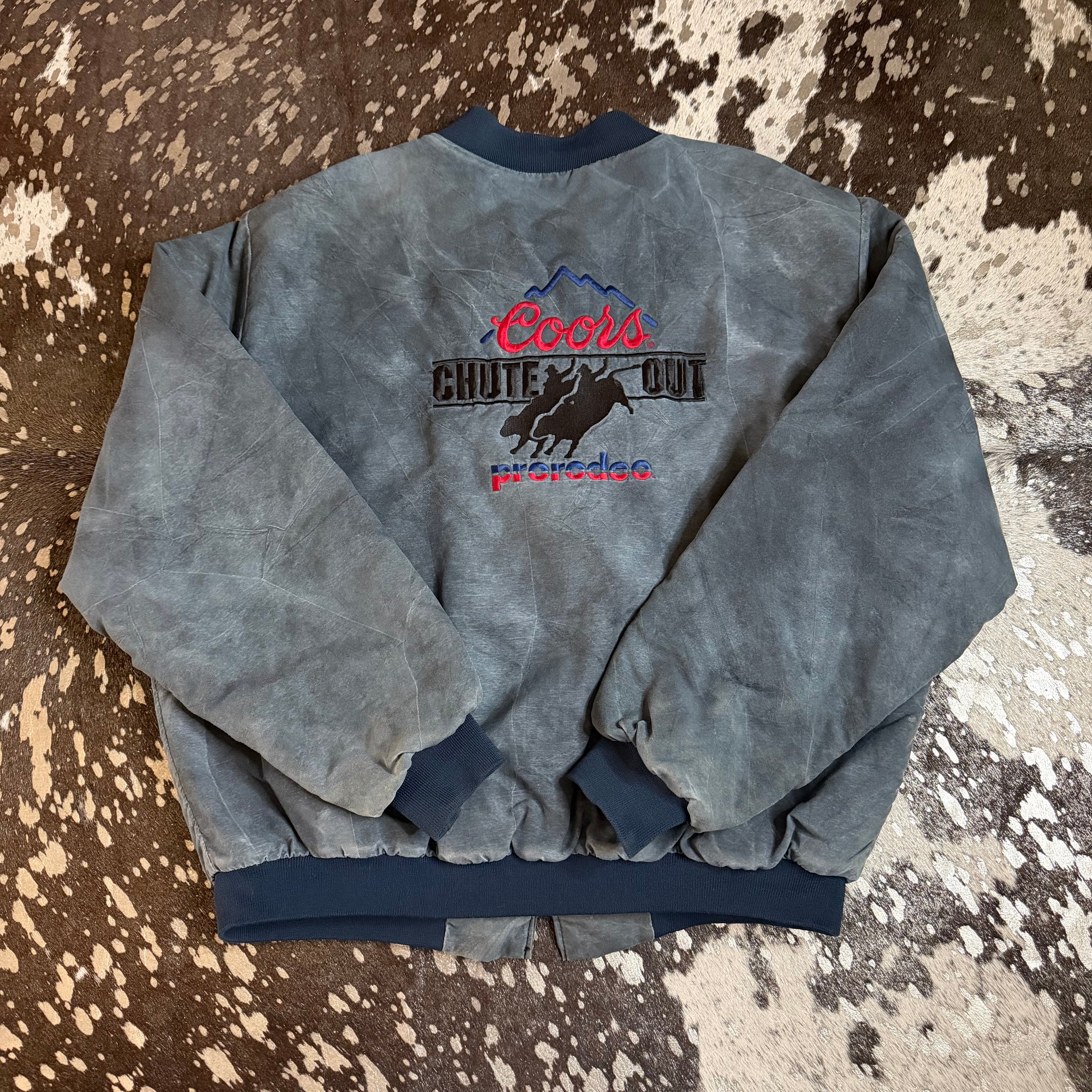 XLarge Vintage Coors Chute Out Pro Rodeo Jacket