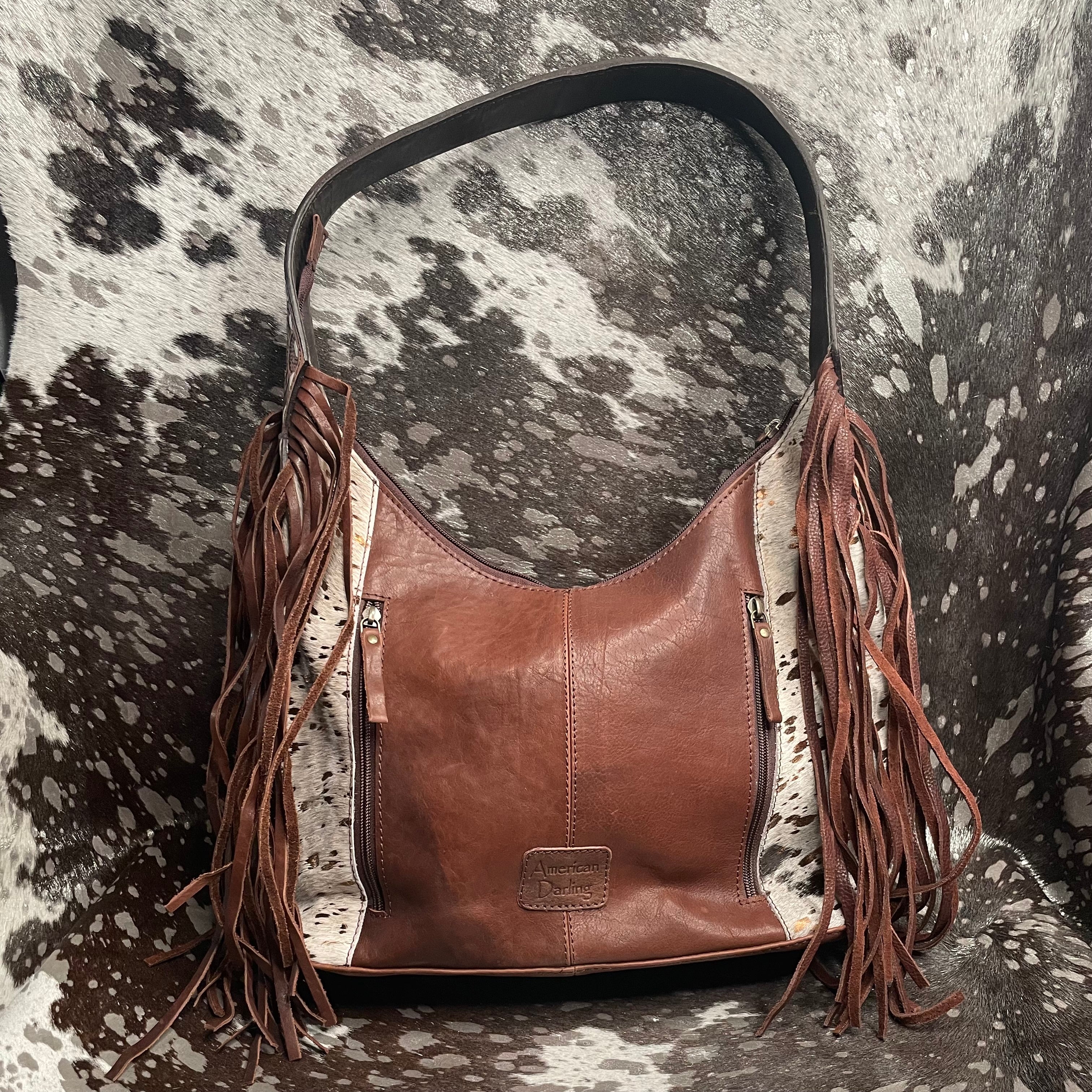 American Darling Hair on Hide Hobo Bag