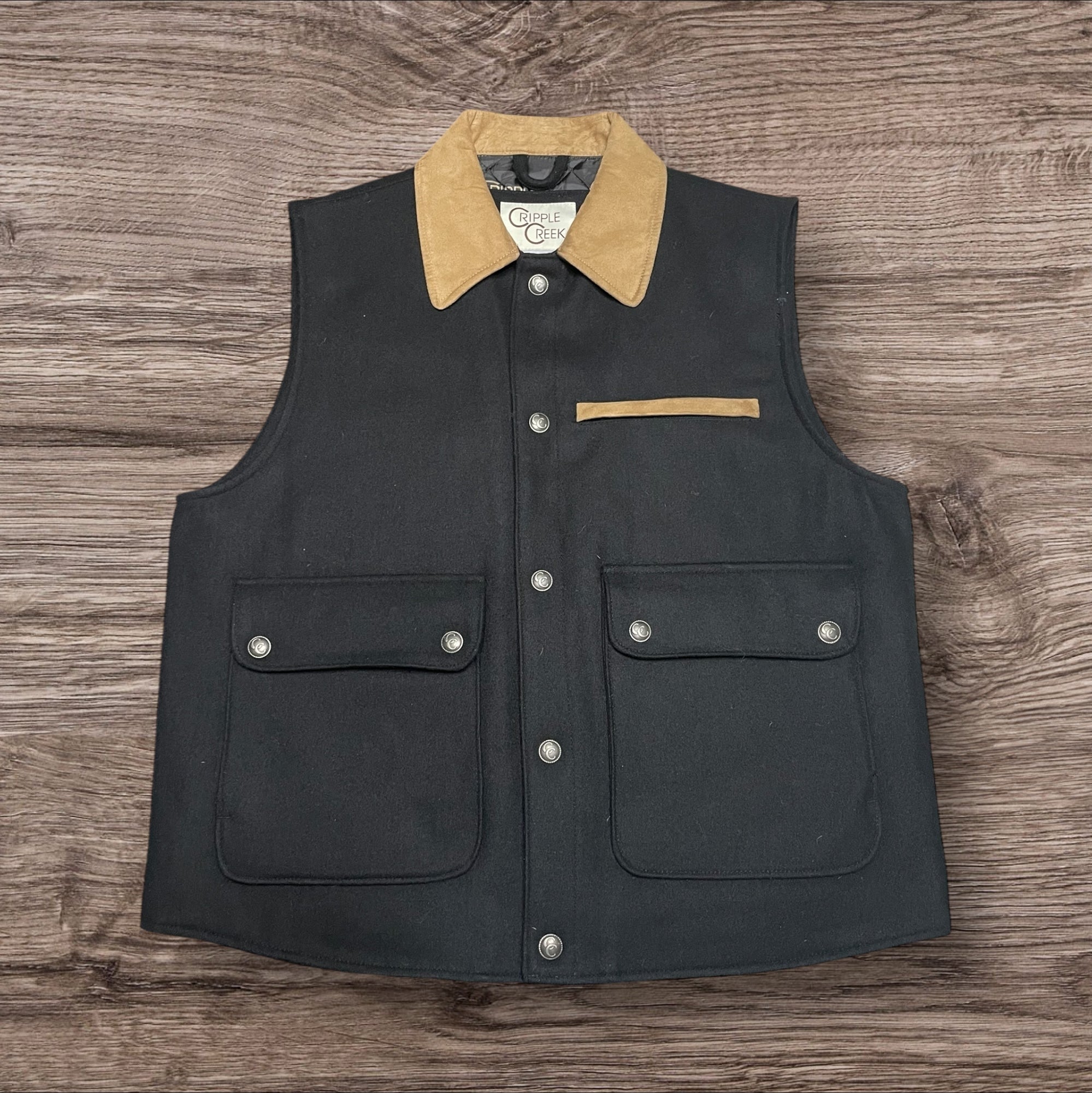 Large Vintage Cowboy Vest by Cripple Creek