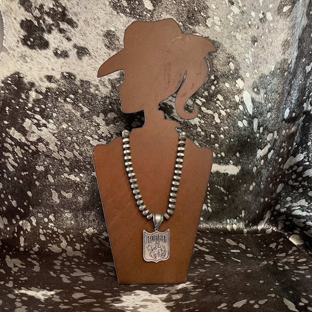 Vintage Style Rodeo Pendant Necklace