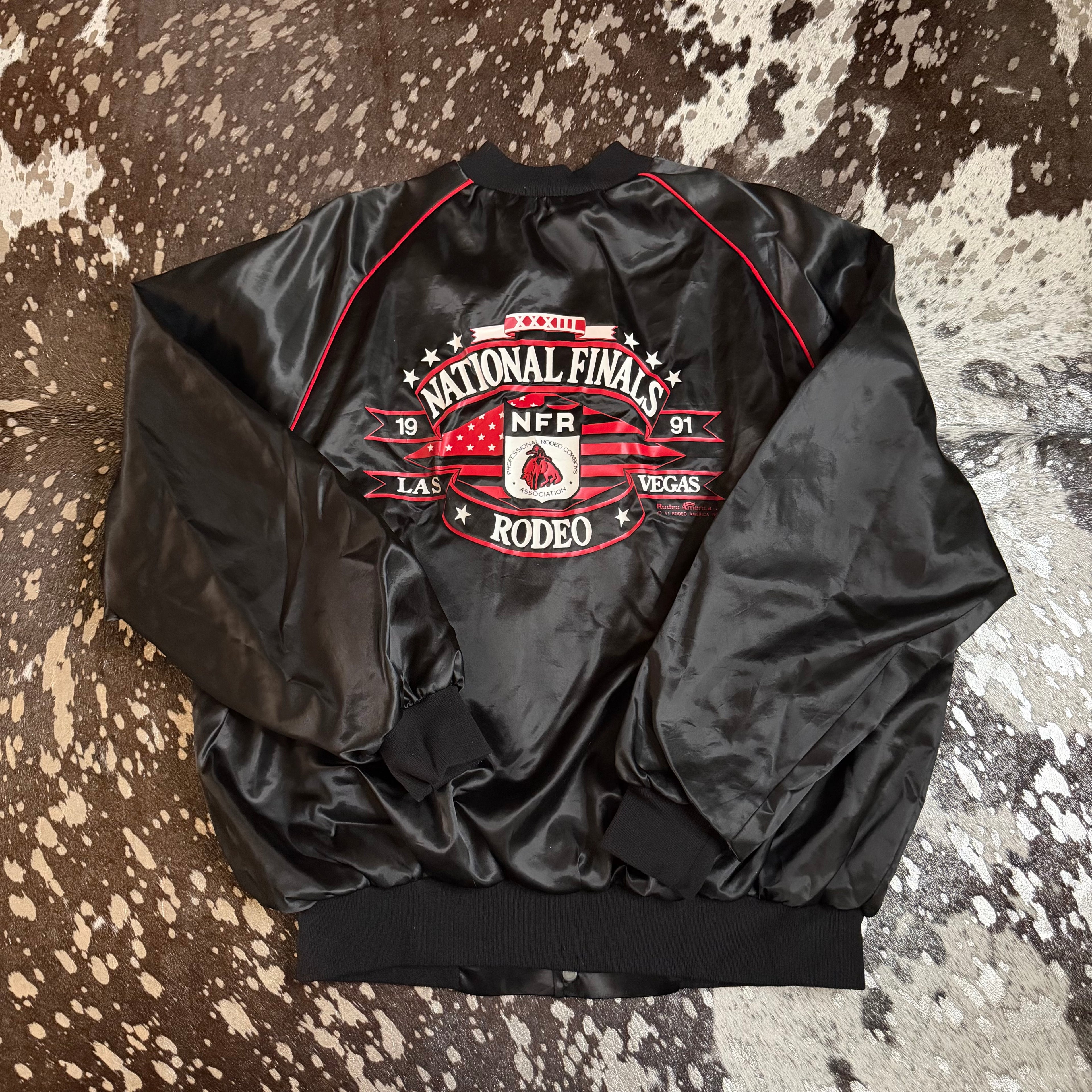 2XLarge Vintage 1991 NFR Satin Jacket