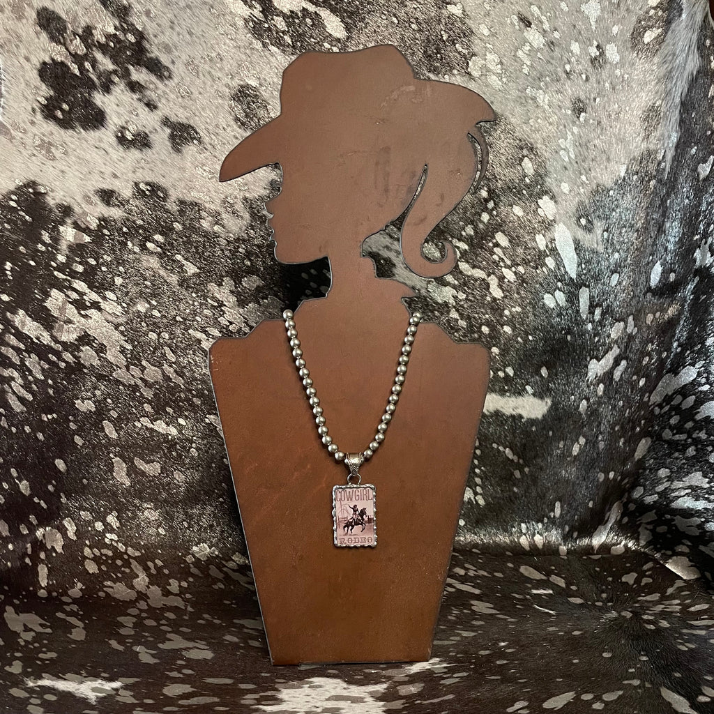Vintage Style Rodeo Cowgirl Necklace