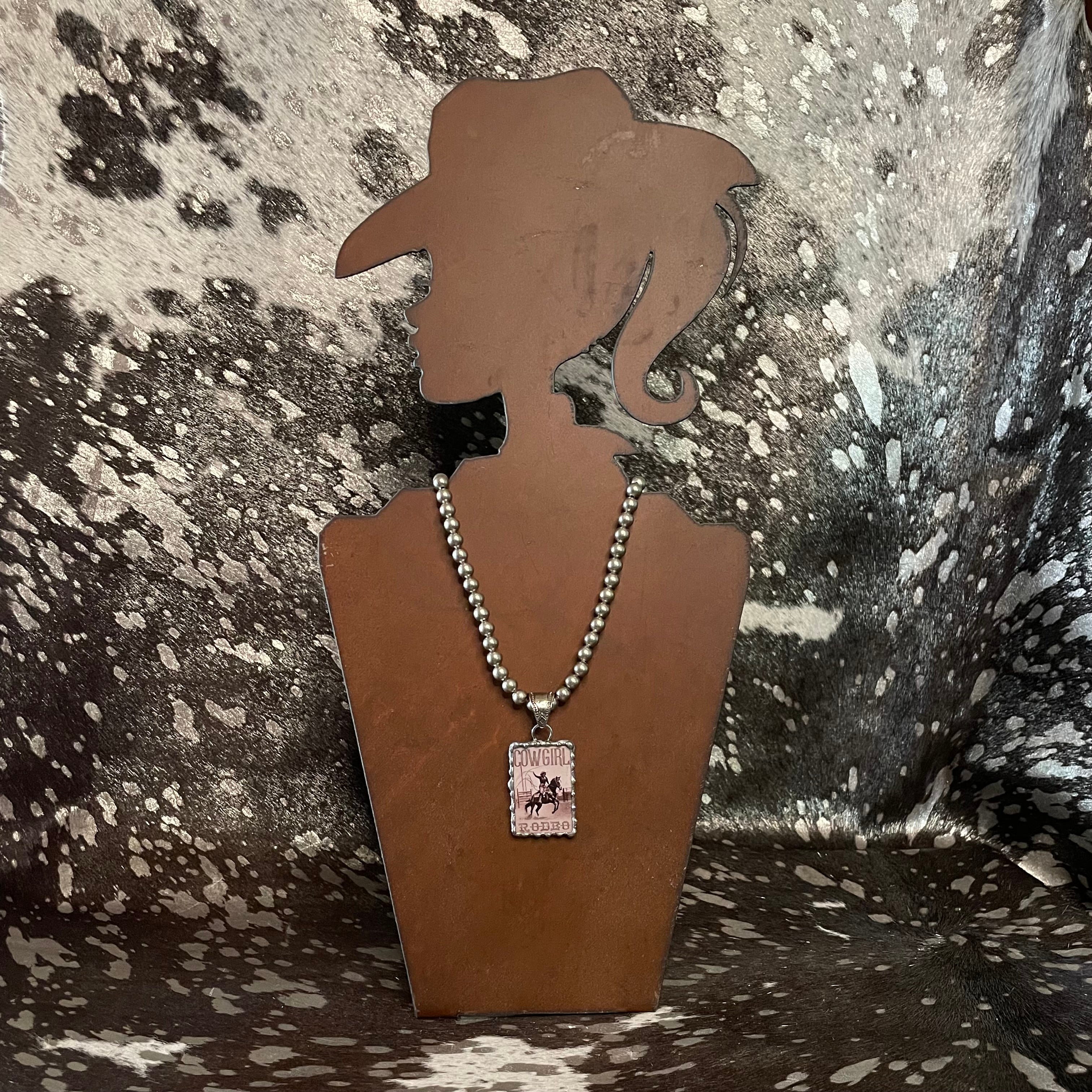 Vintage Style Rodeo Cowgirl Necklace