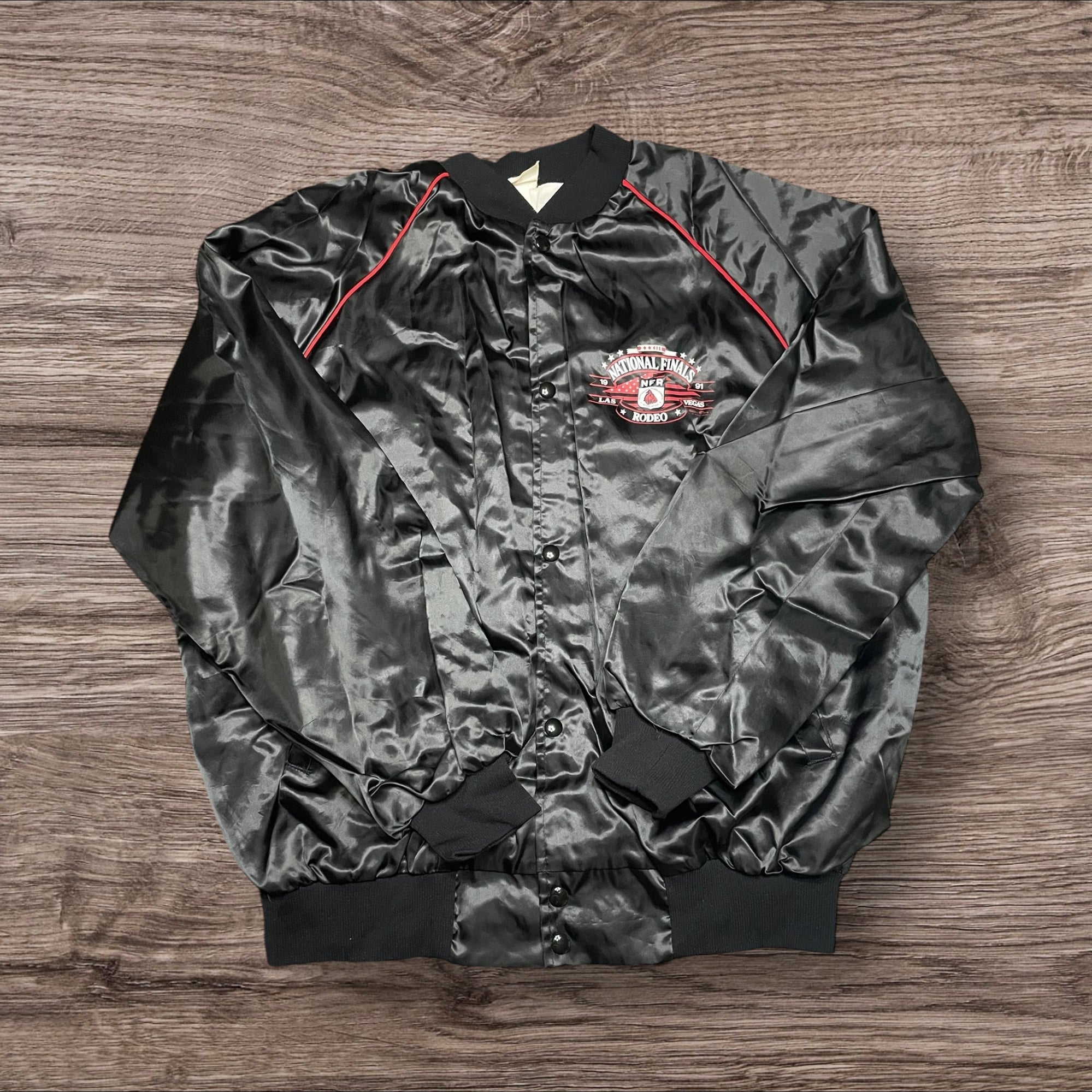 2XLarge Vintage 1991 NFR Satin Bomber