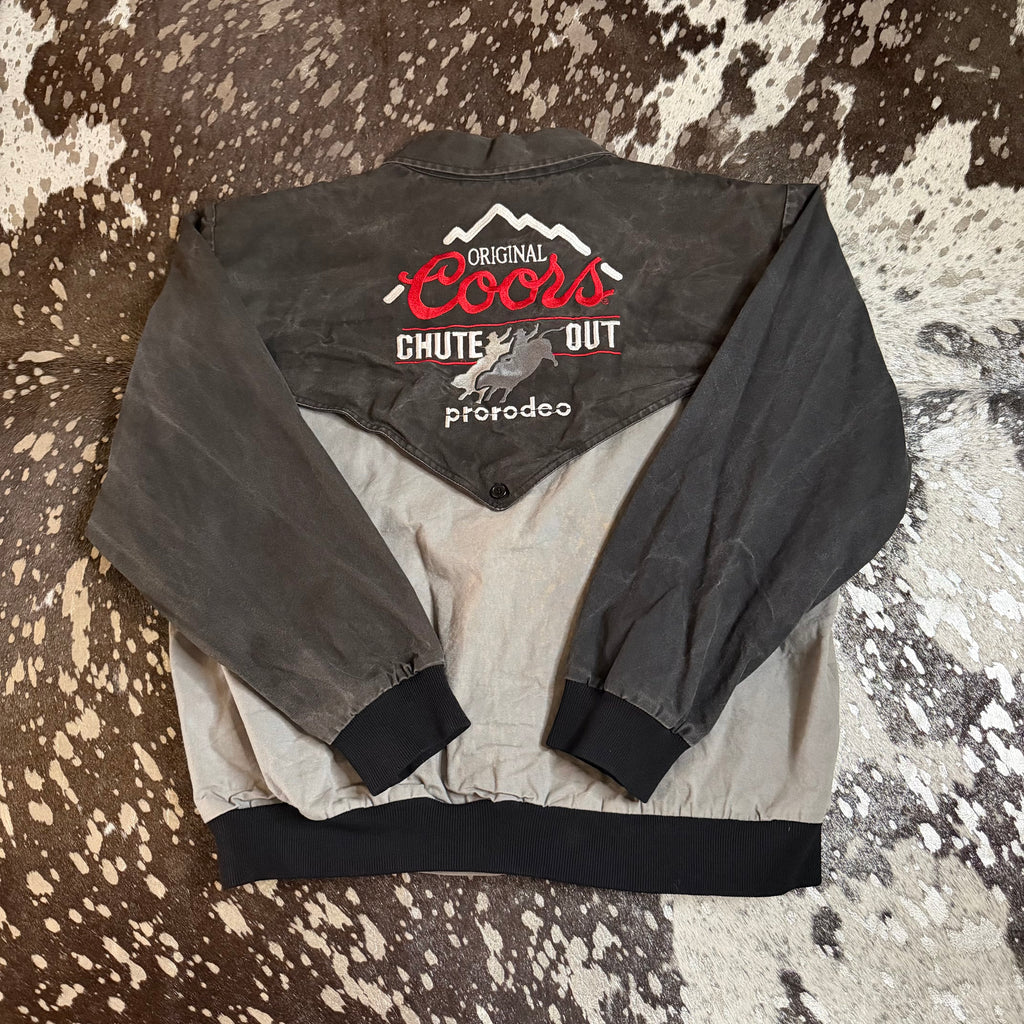 XLarge Vintage Coors Chute Out Pro Rodeo Canvas Jacket