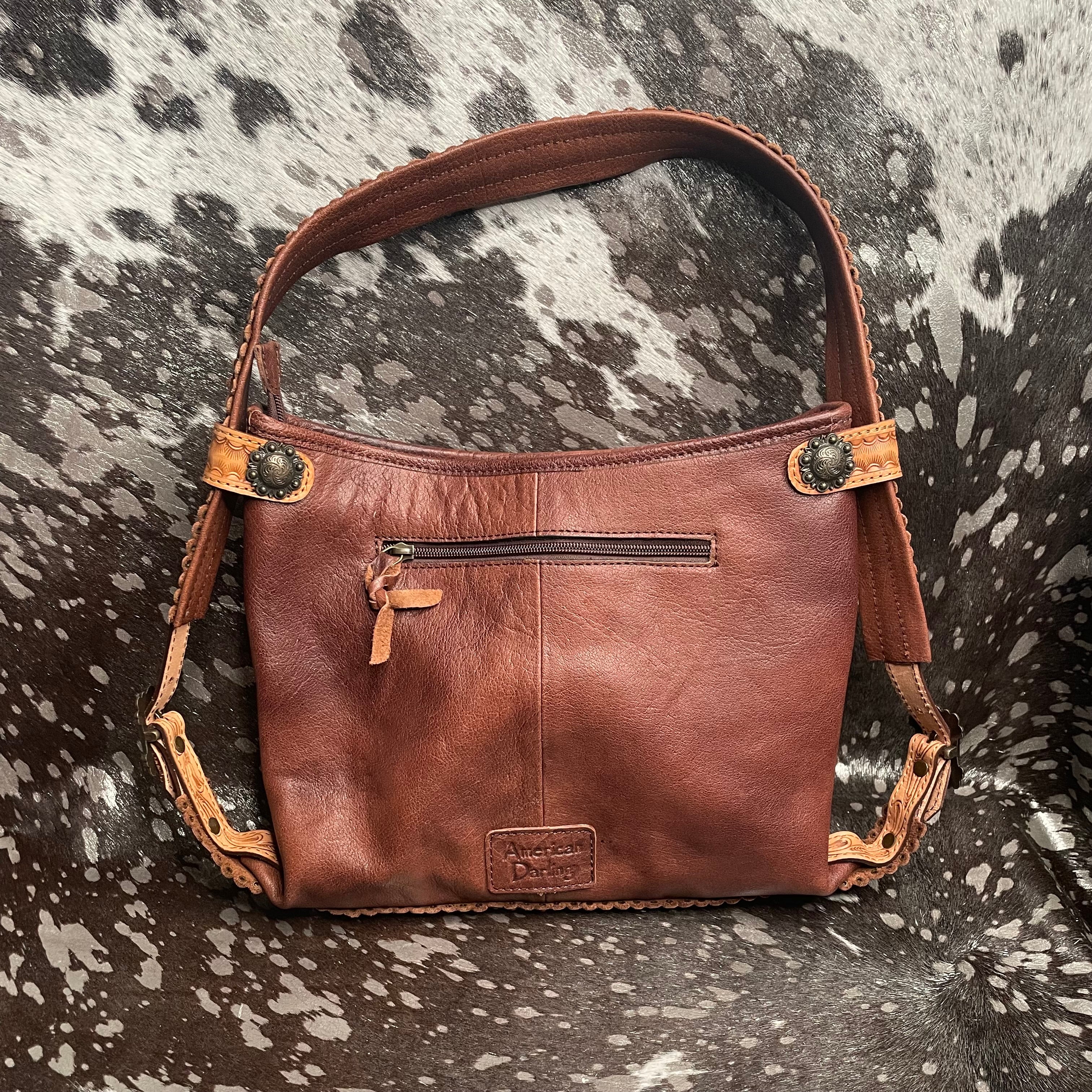 American Darling Brown Leather Hobo Bag