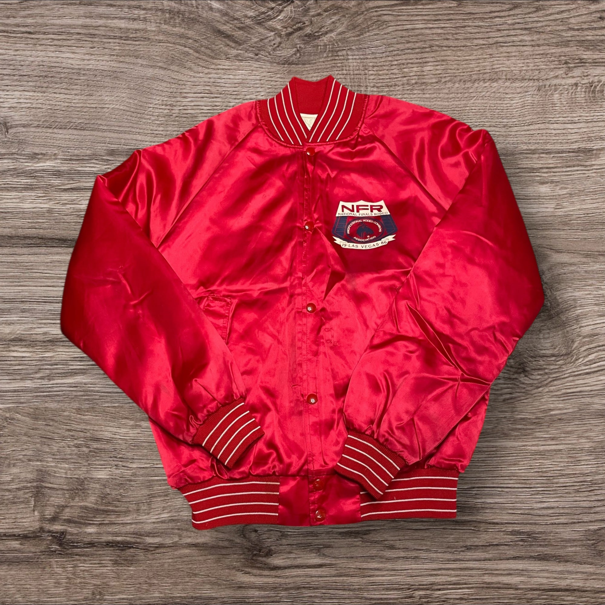 Medium Vintage 1986 NFR Satin Bomber