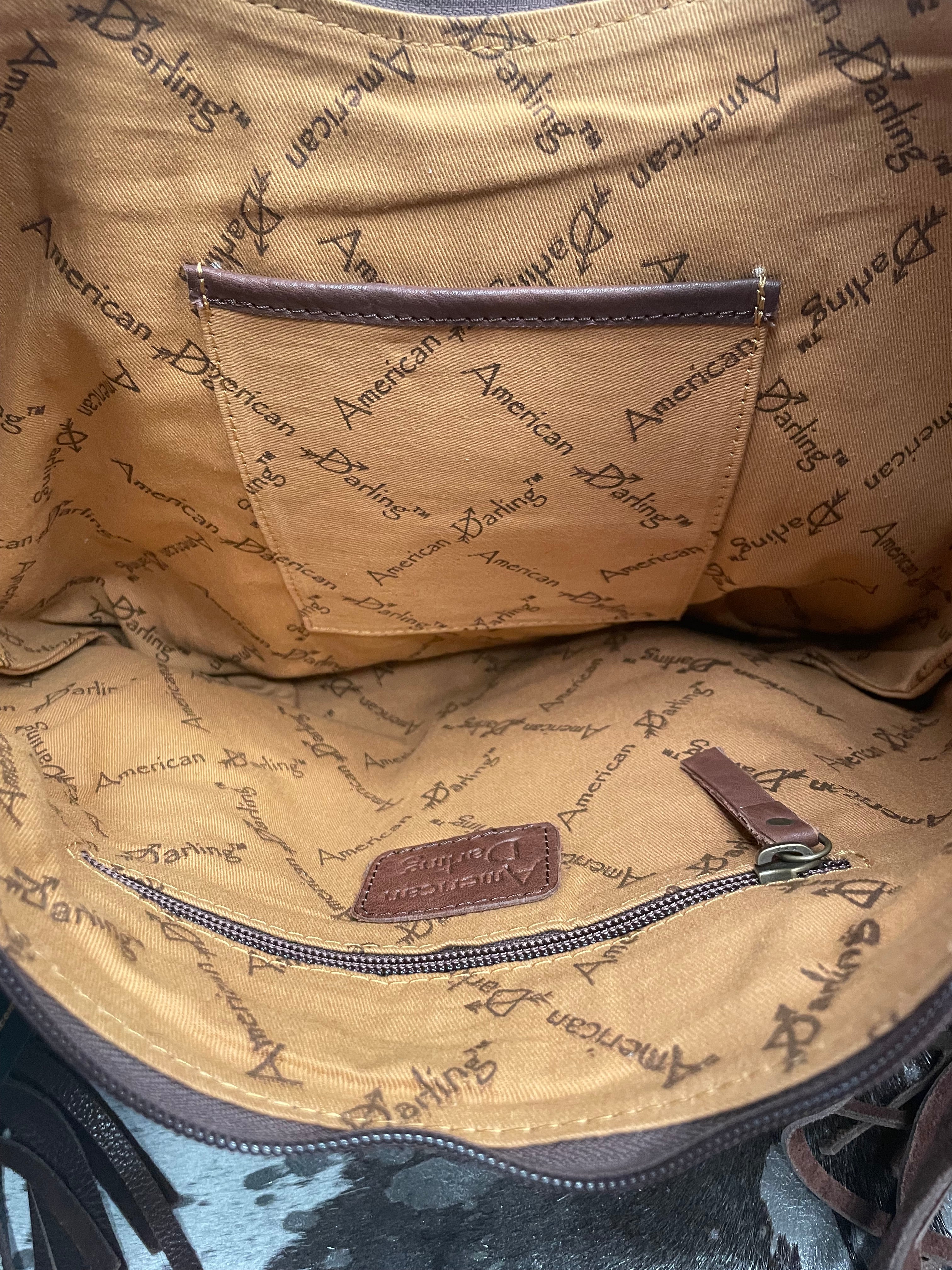 American Darling Hair on Hide Hobo Bag