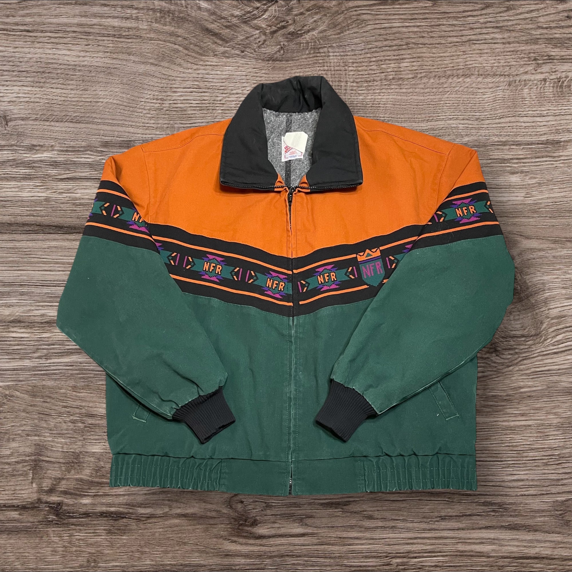 XLarge Vintage NFR Canvas Aztec Bomber