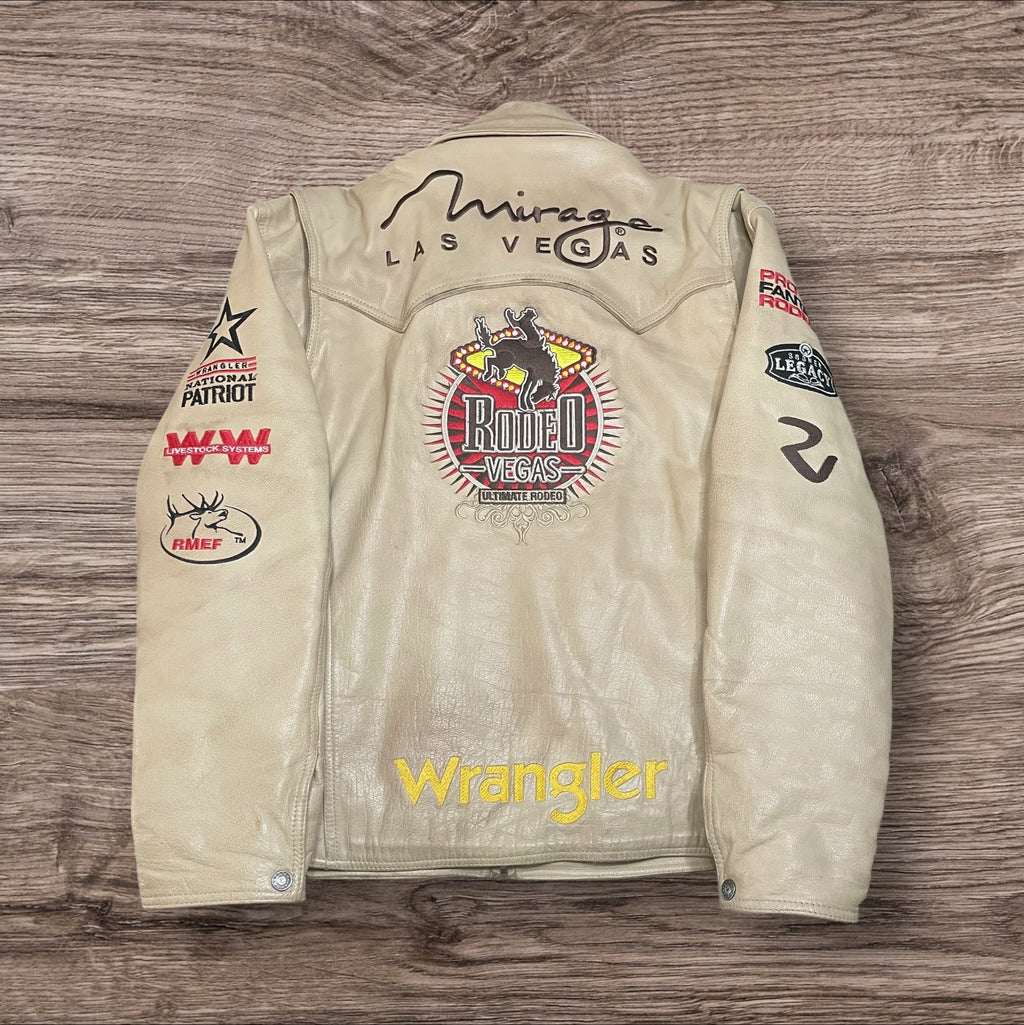 XLarge Limited Edition Rodeo Vegas Leather Jacket Light Sand