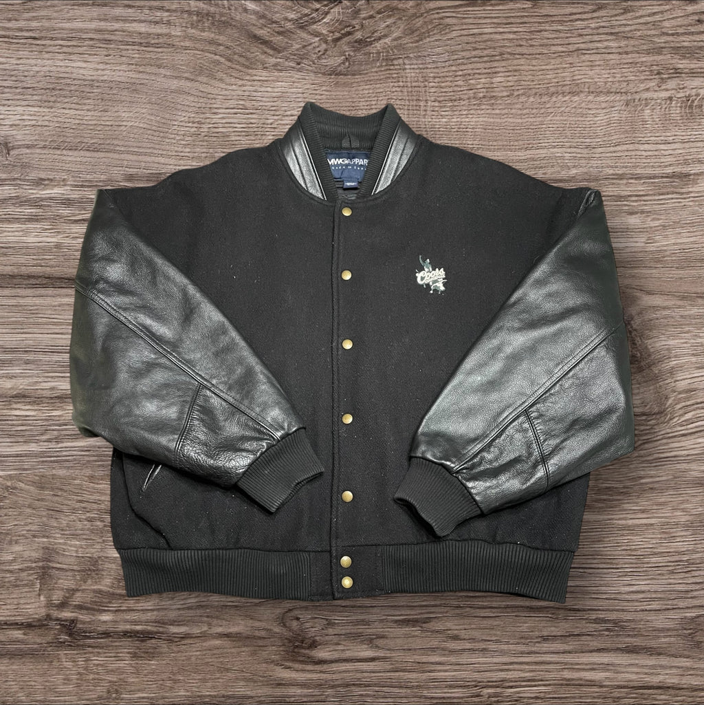 XLarge Vintage Coors Rodeo Wool & Leather Bomber