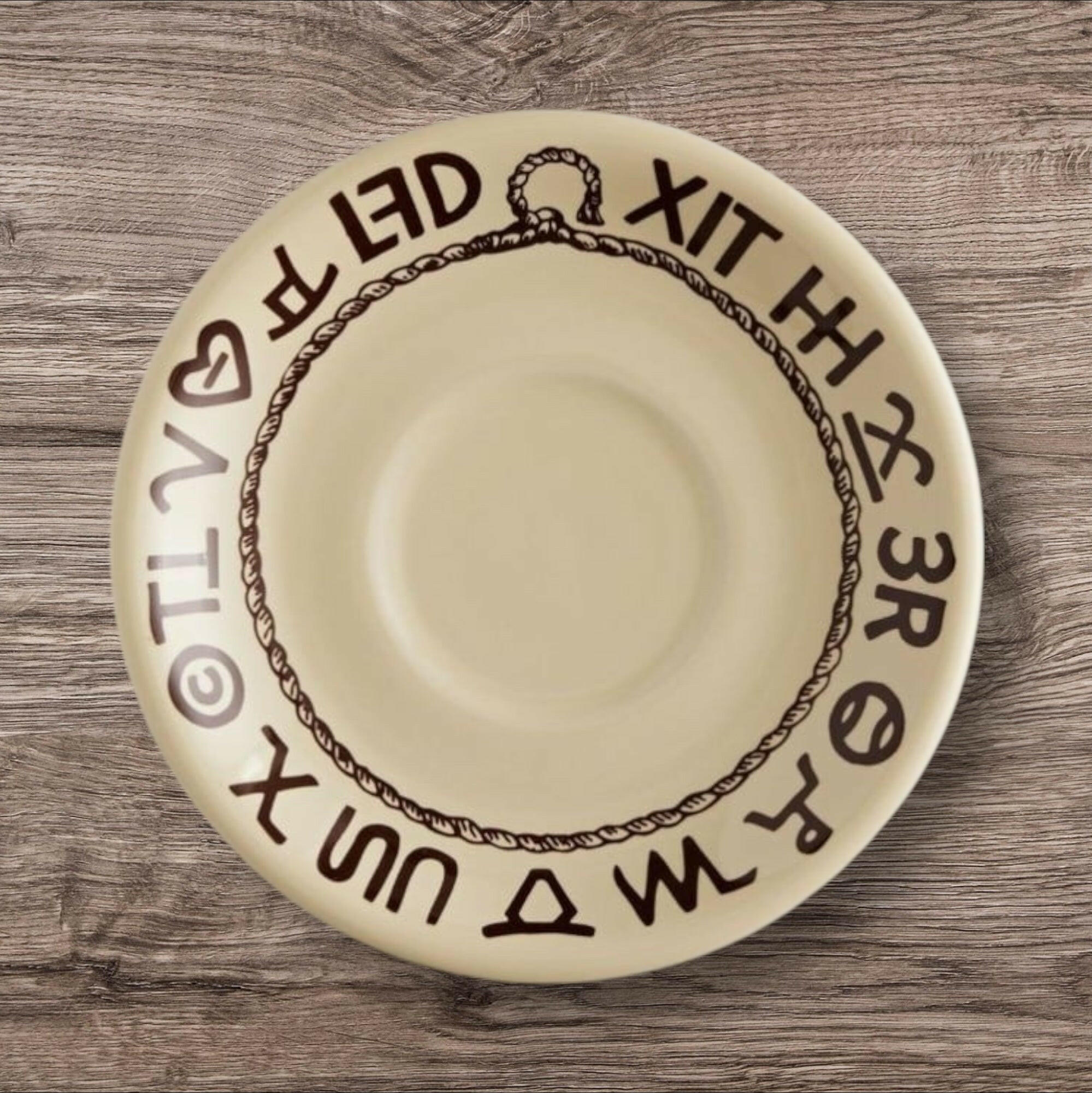 True West Rodeo Pattern 6" Saucer