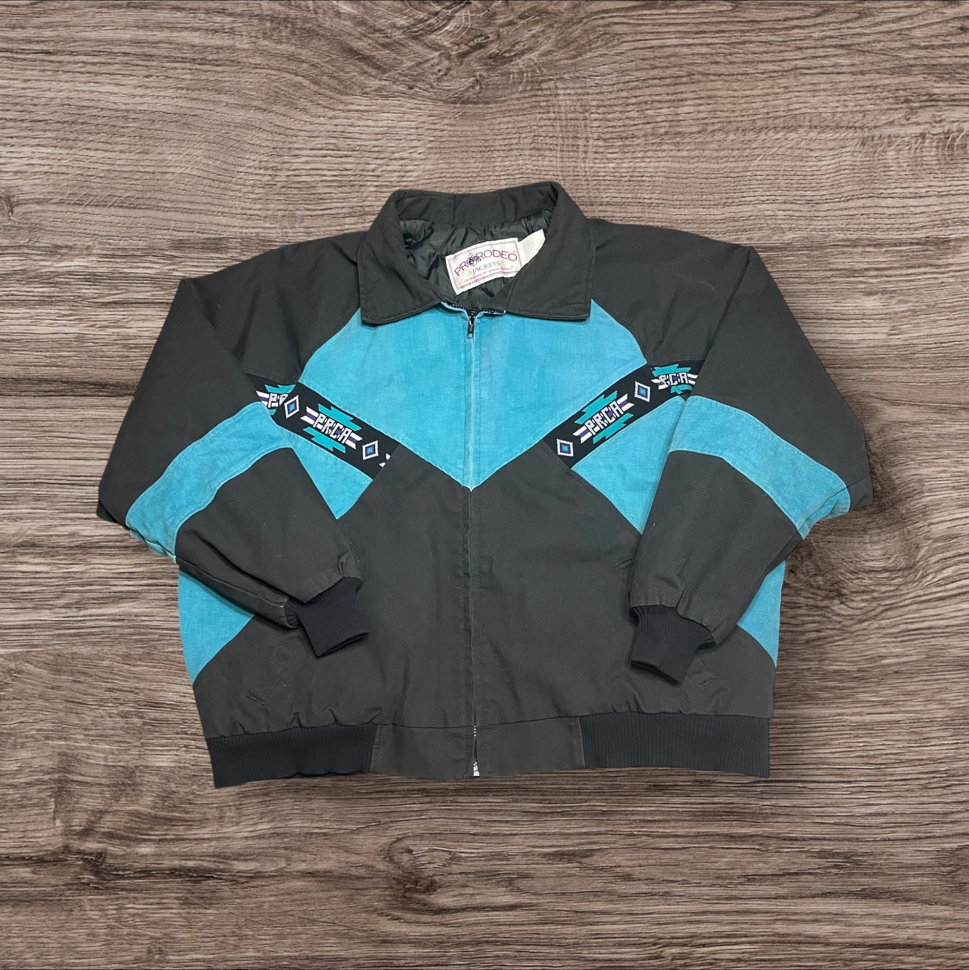 2XLarge Vintage PRCA Aztec Canvas Bomber