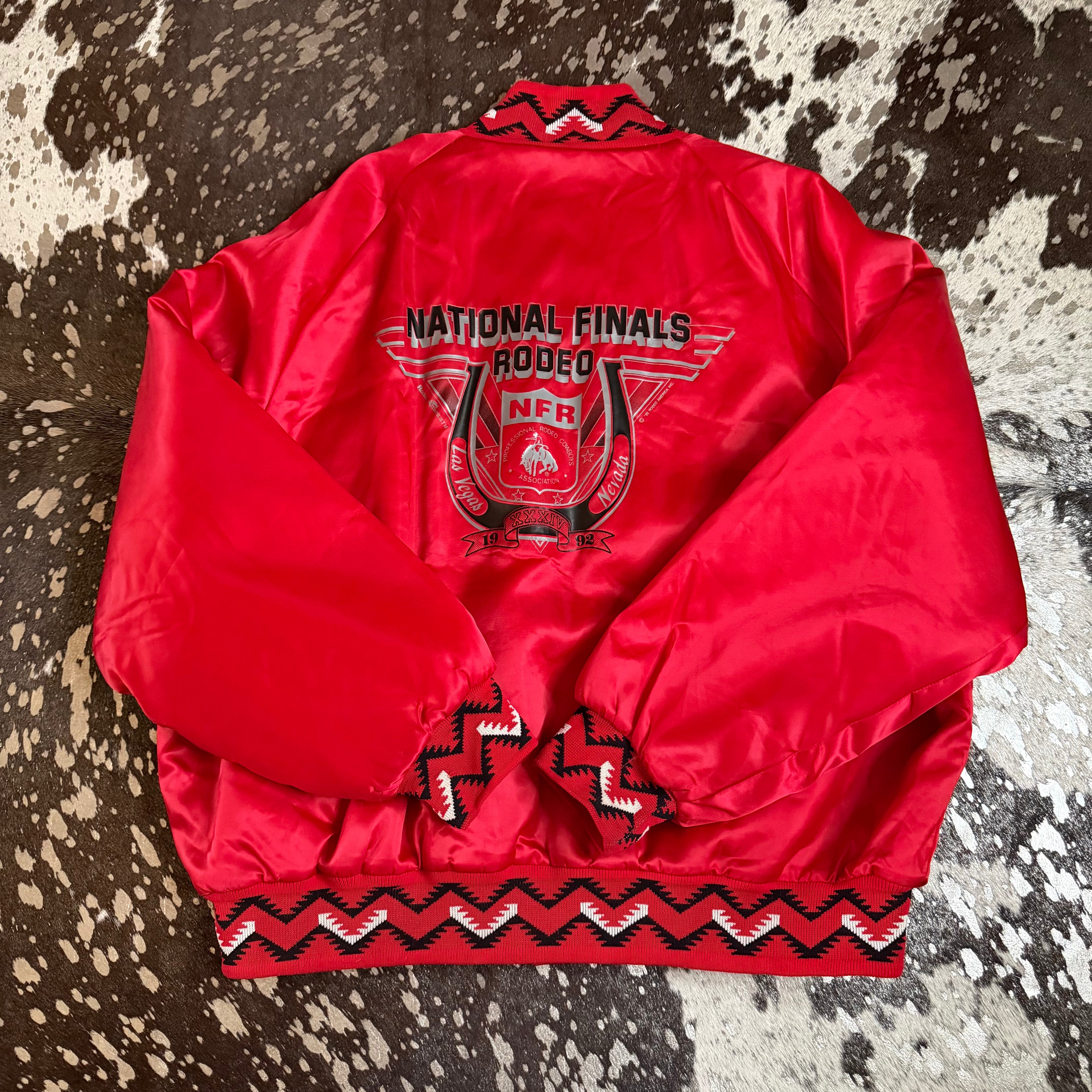 3XLarge Vintage 1992 NFR Red SatinJacket