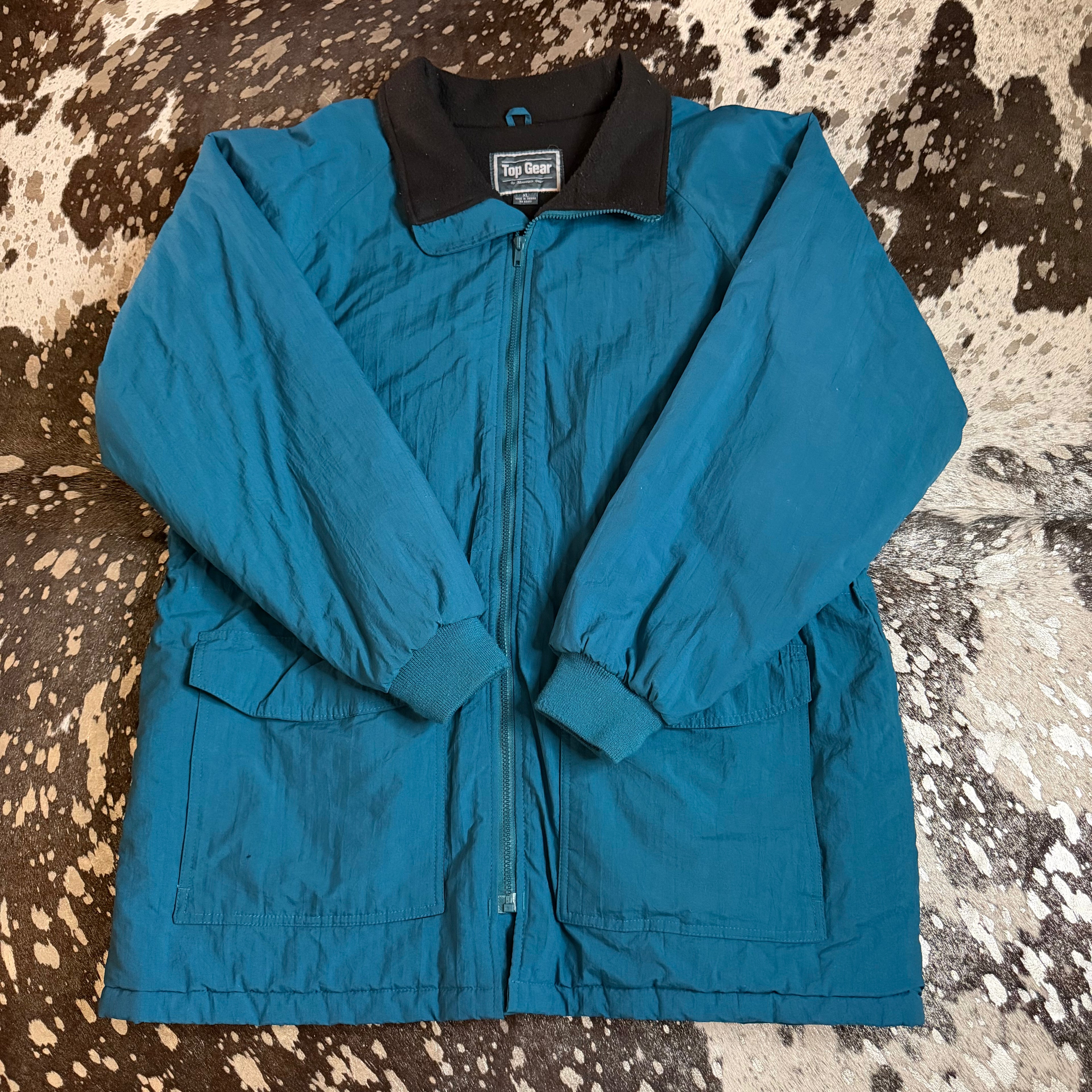 XL Vintage Turquoise Circuit Finals Rodeo Barn Jacket