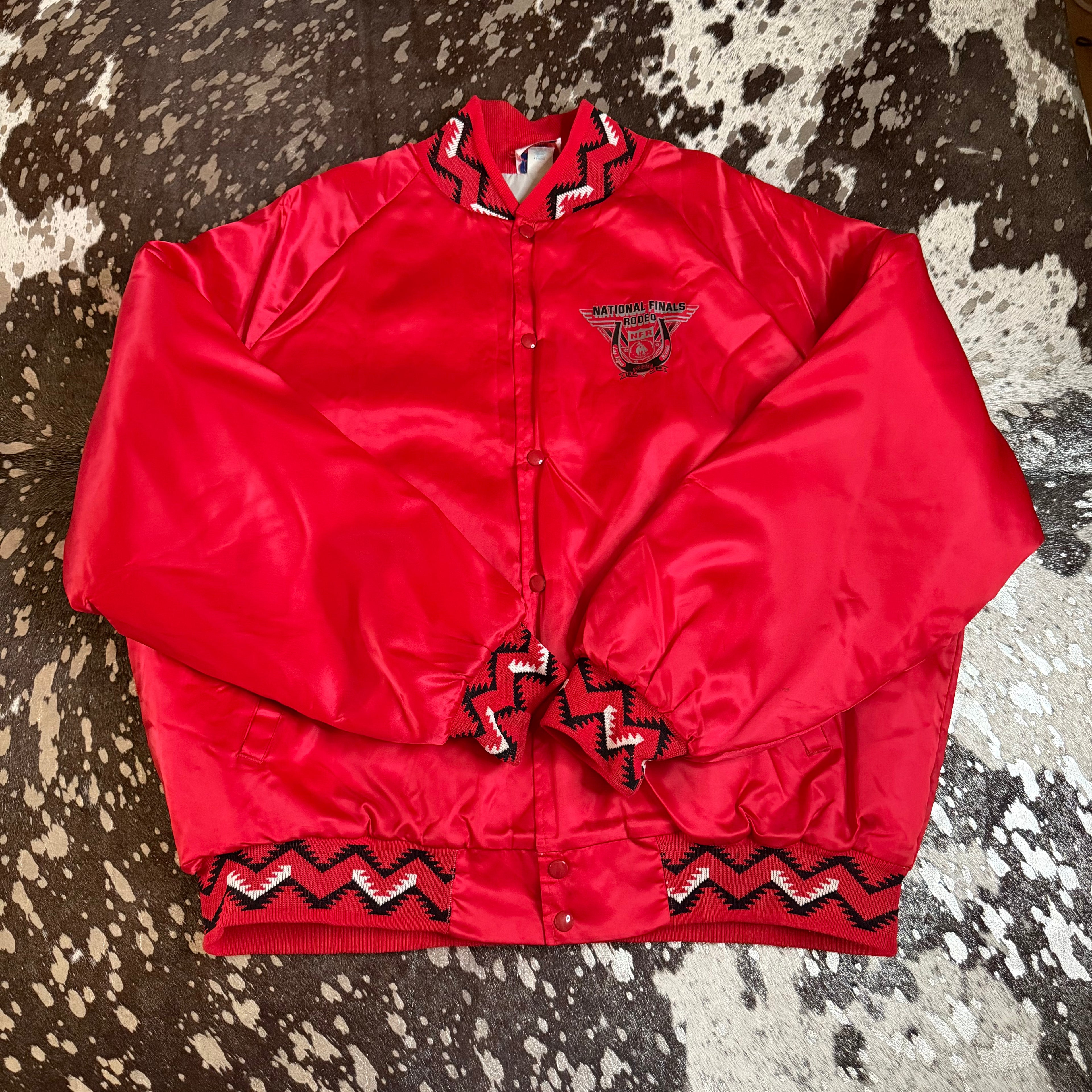 3XLarge Vintage 1992 NFR Red SatinJacket