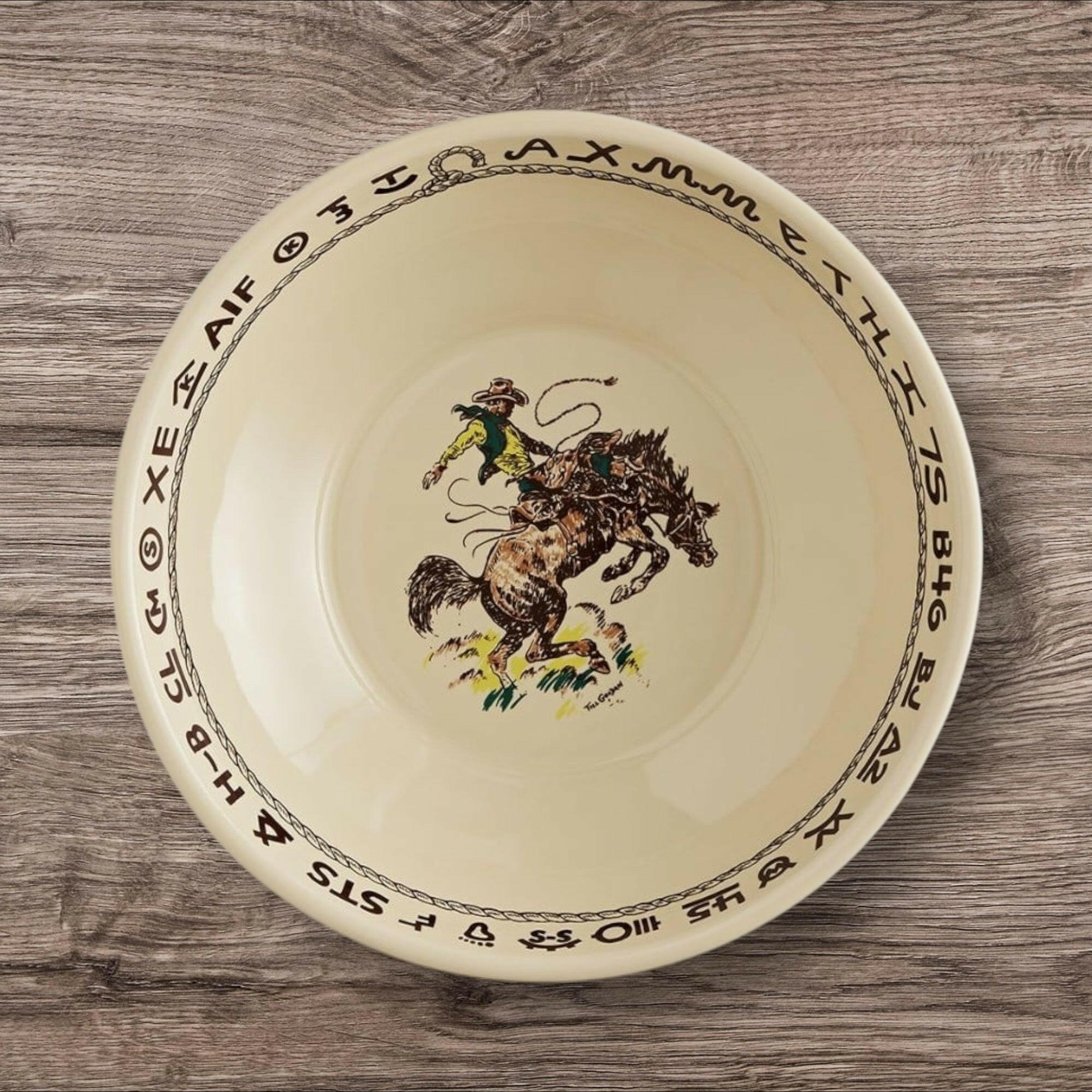 True West Rodeo Pattern Bonanza Bowl