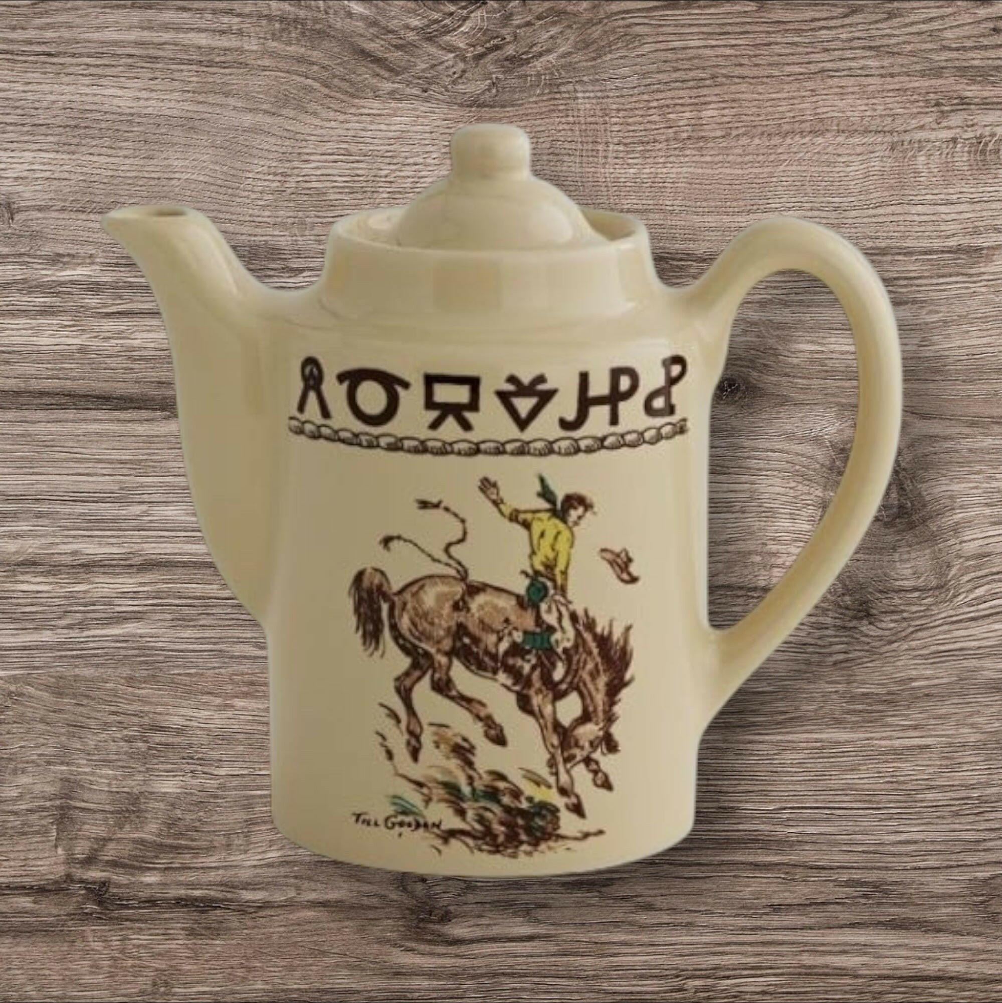 True West Rodeo Pattern 36 oz. Tea Pot/Coffee Server