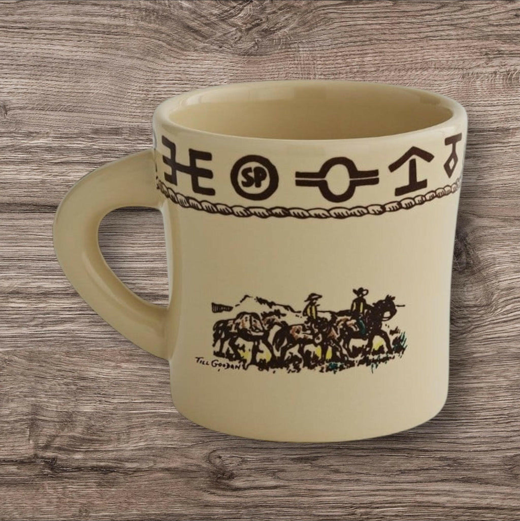 True West Rodeo Pattern 13 oz. "Texas" Mug