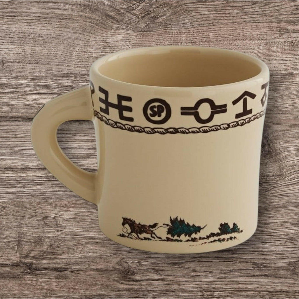 True West Christmas Pattern Texas Mug
