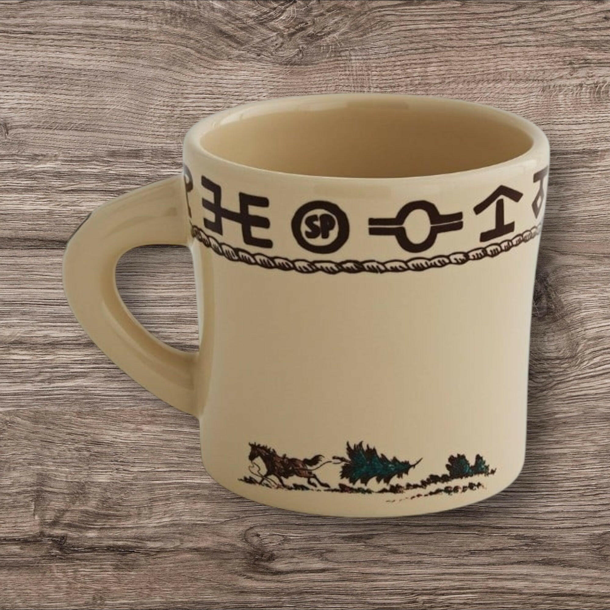 True West Christmas Pattern Texas Mug