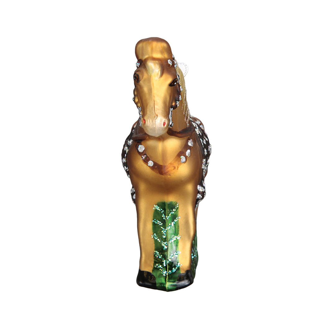 Old World Christmas Western Palomino Horse Ornament